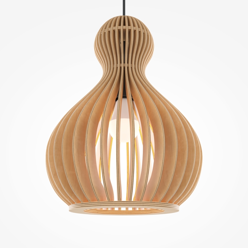 Maytoni MOD192PL-01W1 - Candeeiro suspenso ROOTS 1xE27/40W/230V diâmetro 30 cm bege