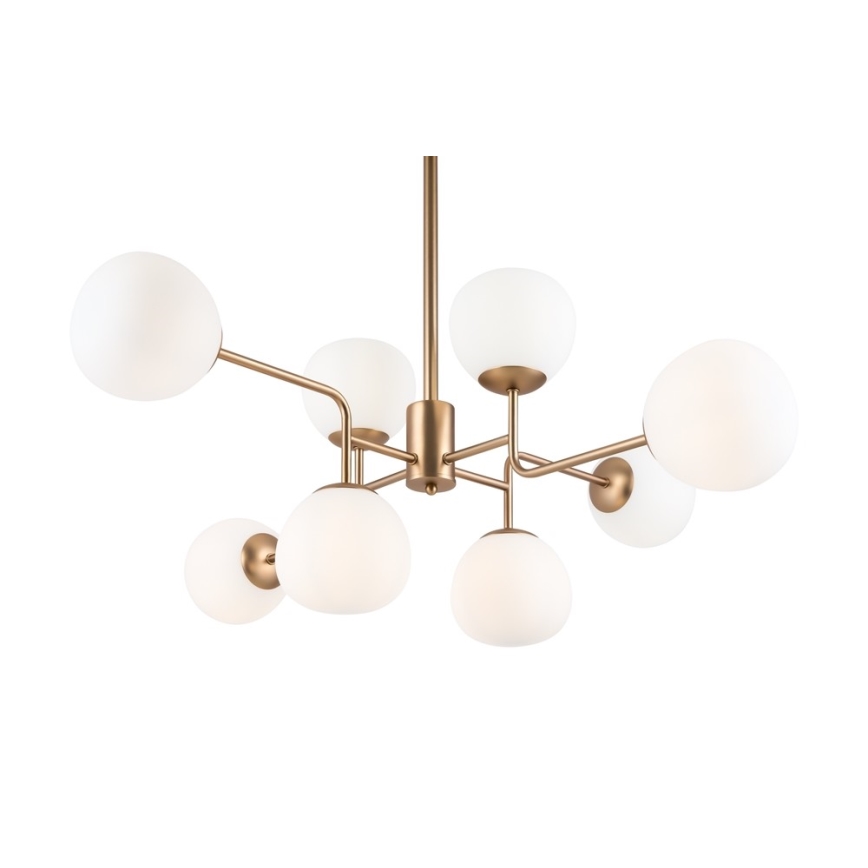 Maytoni MOD221-PL-08-G - Candelabro suspenso ERICH 8xE14/40W/230V cobre