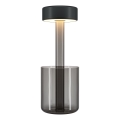 Maytoni MOD229TL-L3B3K3 - Lâmpada de mesa portátil recarregável LED dimmerizável LED/3W/5V 2200-4000K 2000 mAh preta/cinza