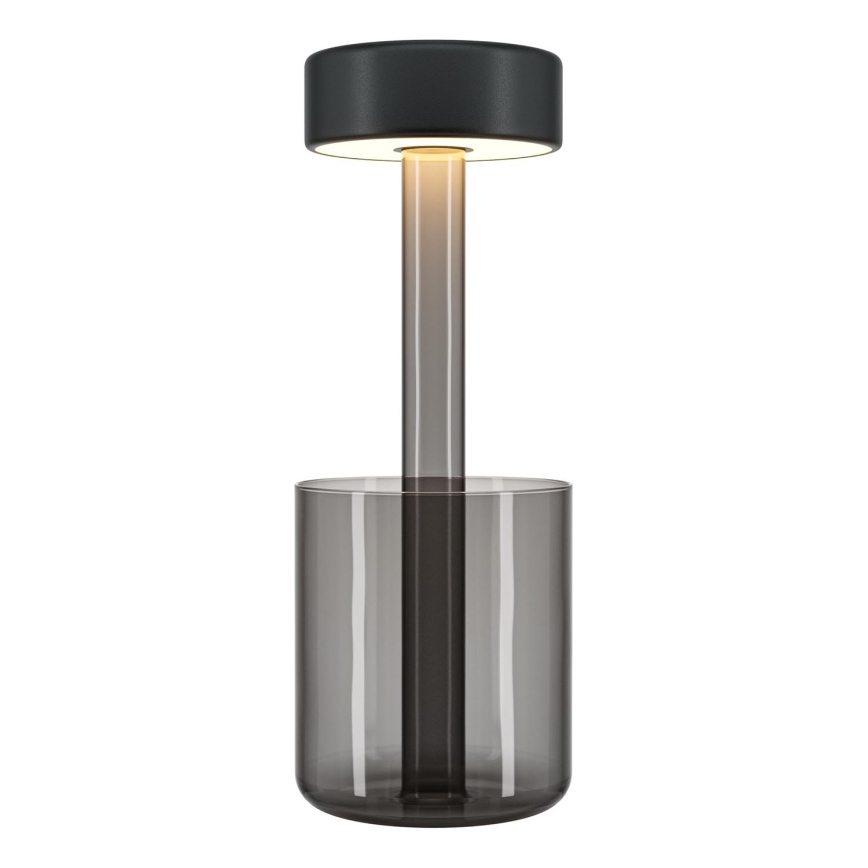 Maytoni MOD229TL-L3B3K3 - Lâmpada de mesa portátil recarregável LED dimmerizável LED/3W/5V 2200-4000K 2000 mAh preta/cinza