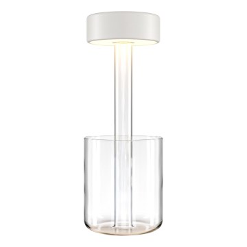 Maytoni MOD229TL-L3W3K1 - Lâmpada de mesa portátil recarregável LED dimmerizável LED/3W/5V 2200-4000K 2000 mAh branco/transparente