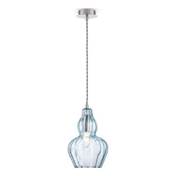 Maytoni MOD238-PL-01-BL - Candeeiro suspenso EUSTOMA 1xE14/40W/230V azul