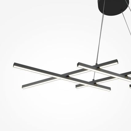 Maytoni MOD244PL-L50BK - Lustre LED suspenso por cabo HALO LED/40W/230V preto