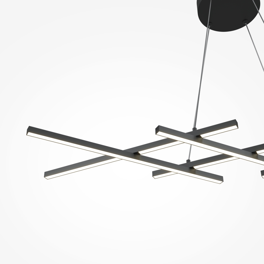 Maytoni MOD244PL-L50BK - Lustre LED suspenso por cabo HALO LED/40W/230V preto