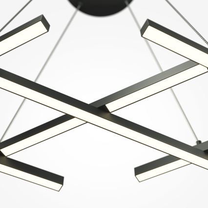 Maytoni MOD244PL-L50BK - Lustre LED suspenso por cabo HALO LED/40W/230V preto