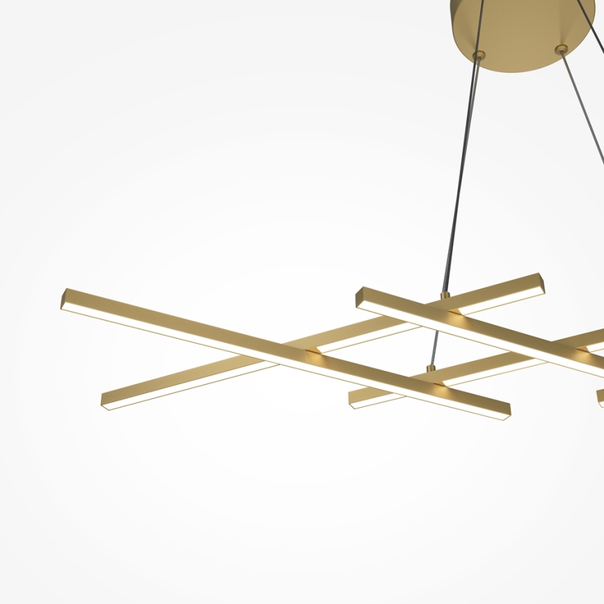 Maytoni MOD244PL-L50BSK - Lustre LED suspenso por cabo HALO LED/40W/230V dourado