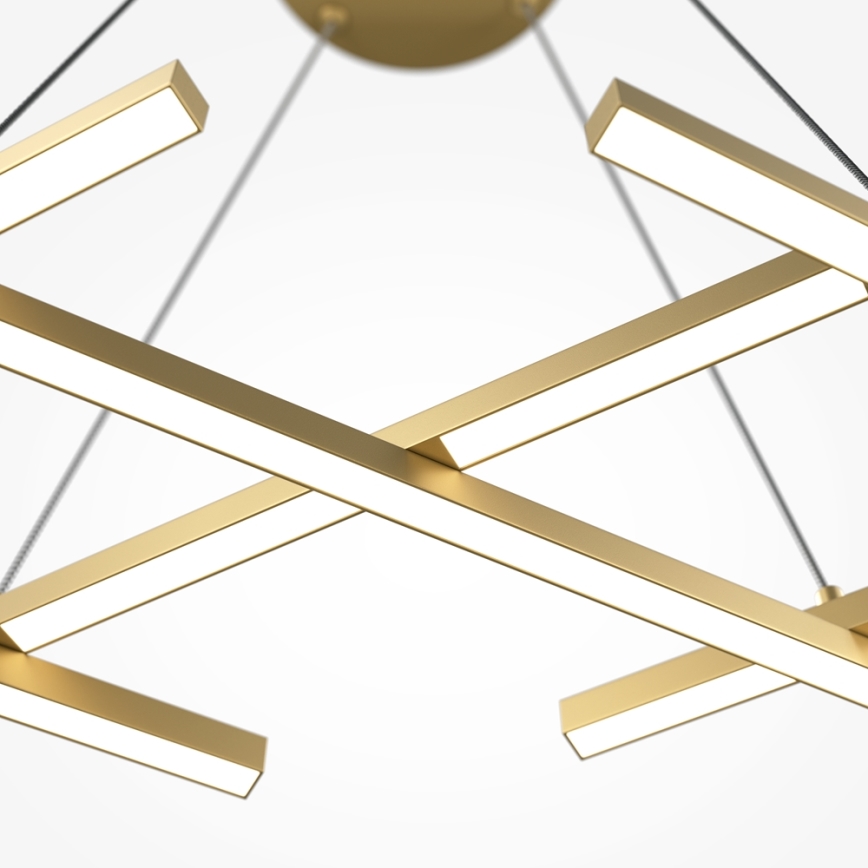 Maytoni MOD244PL-L50BSK - Lustre LED suspenso por cabo HALO LED/40W/230V dourado