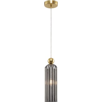 Maytoni MOD302PL-01GR - Candeeiro suspenso ANTIC 1xE14/40W/230V dourado/cinzento