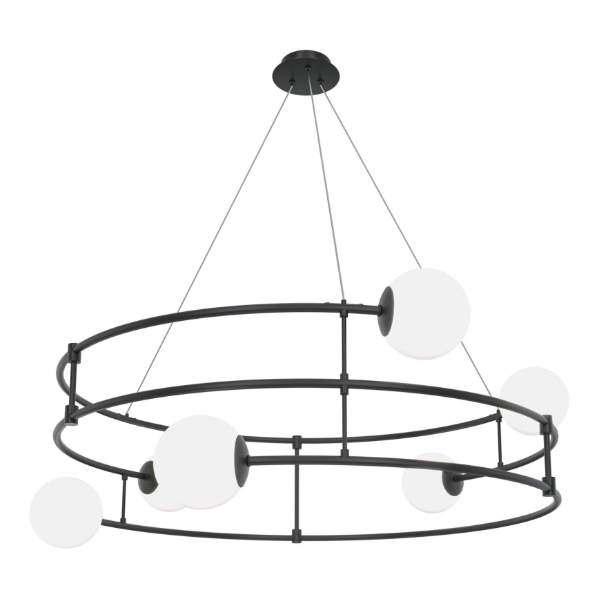 Maytoni MOD317PL-06B - Candeeiro suspenso BALANCE 6xG9/40W/230V preto