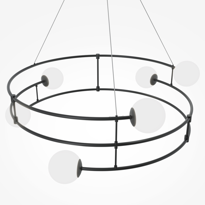 Maytoni MOD317PL-06B - Candeeiro suspenso BALANCE 6xG9/40W/230V preto