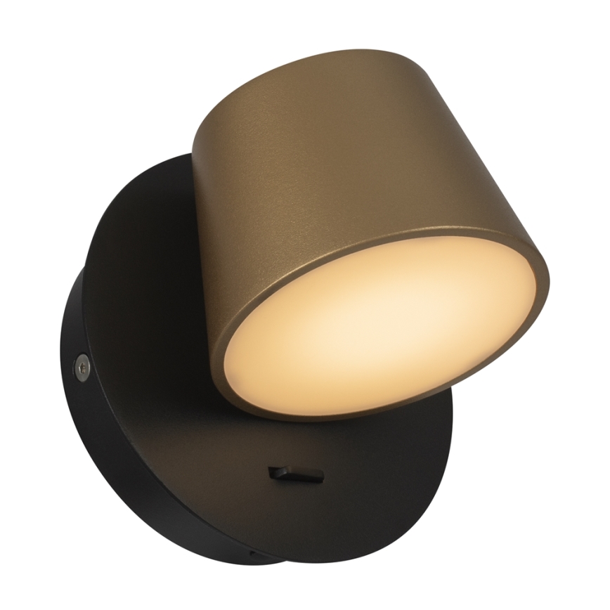 Maytoni MOD421WL-L6BBS3K - Iluminação de parede LED PIXEL 7W/230V 3000K dourado/preto