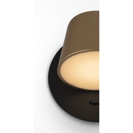 Maytoni MOD421WL-L6BBS3K - Iluminação de parede LED PIXEL 7W/230V 3000K dourado/preto