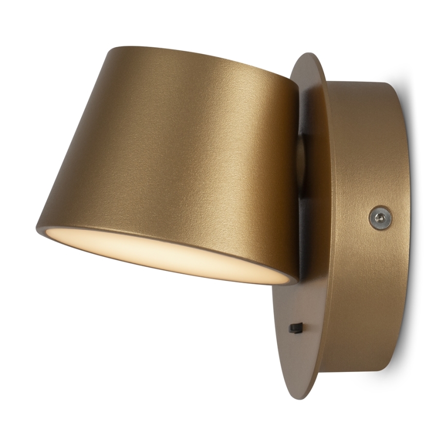 Maytoni MOD421WL-L6BS3K - Iluminação de parede LED PIXEL LED/7W/230V 3000K dourado