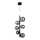 Maytoni MOD545PL-06B - Candelabro suspenso DALLAS 6xG9/28W/230V preto