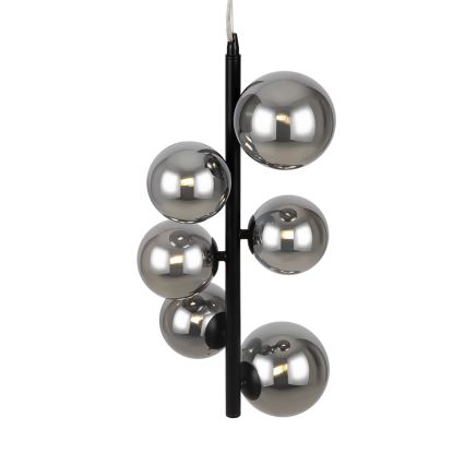 Maytoni MOD545PL-06B - Candelabro suspenso DALLAS 6xG9/28W/230V preto