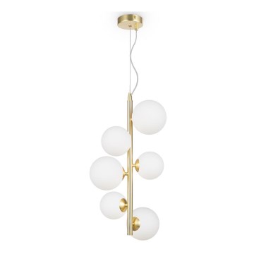 Maytoni MOD545PL-06BS - Candelabro suspenso DALLAS 6xG9/28W/230V dourada