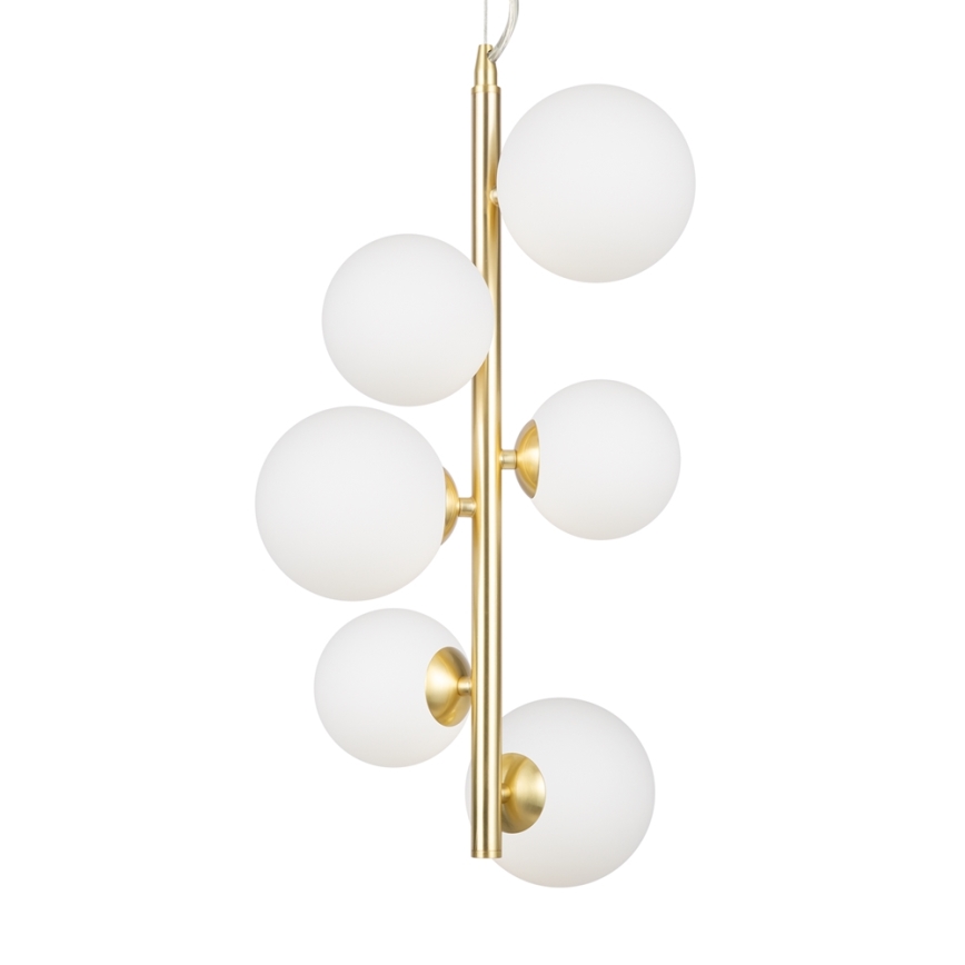 Maytoni MOD545PL-06BS - Candelabro suspenso DALLAS 6xG9/28W/230V dourada