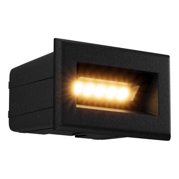 Maytoni O045SL-L3B3K - Iluminação incorporada exterior LED BOSCA LED/3W/230V 3000K IP65 preto