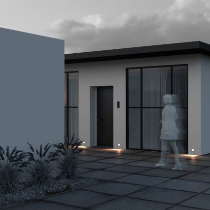 Maytoni O045SL-L3W3K - Iluminação incorporada exterior LED BOSCA LED/3W/230V 3000K IP65 branco