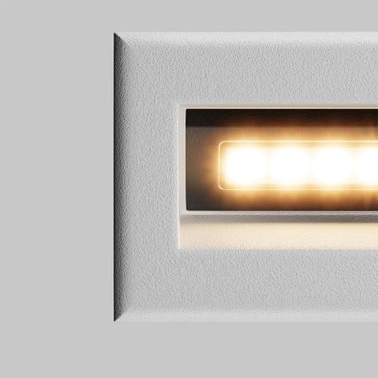 Maytoni O045SL-L3W3K - Iluminação incorporada exterior LED BOSCA LED/3W/230V 3000K IP65 branco