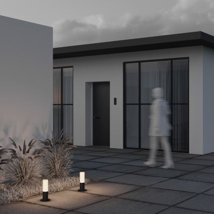 Maytoni O418FL-01B - Candeeiro exterior WILLIS 1xE27/60W/230V 30 cm IP54 preto