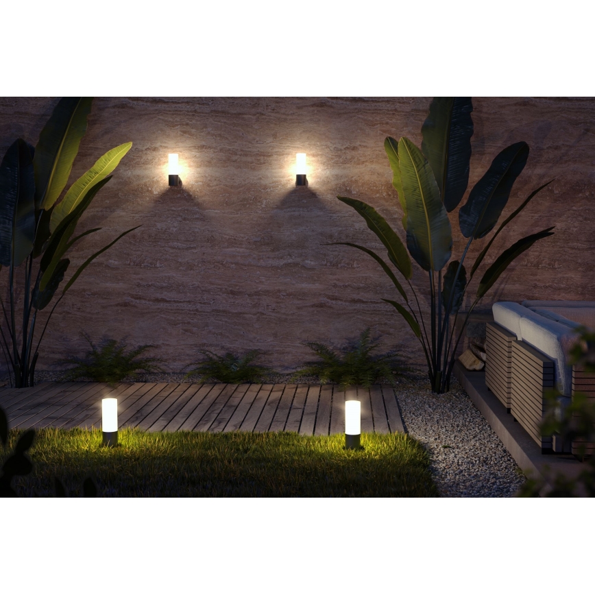 Maytoni O418FL-01B - Candeeiro exterior WILLIS 1xE27/60W/230V 30 cm IP54 preto