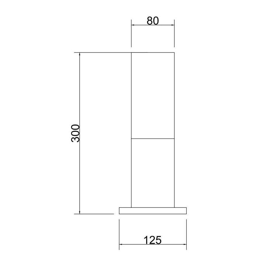 Maytoni O418FL-01B - Candeeiro exterior WILLIS 1xE27/60W/230V 30 cm IP54 preto