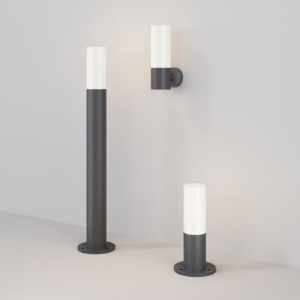 Maytoni O418FL-01GR1 - Candeeiro exterior WILLIS 1xE27/60W/230V 80 cm IP54 antracite