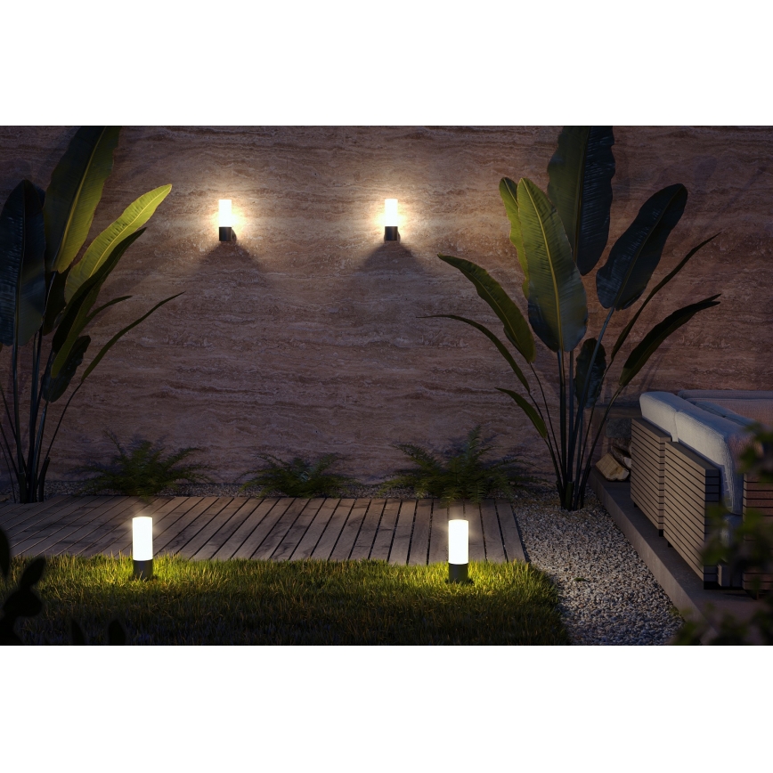 Maytoni O418WL-01B - Iluminação de parede exterior WILLIS 1xE27/60W/230V IP54 preto