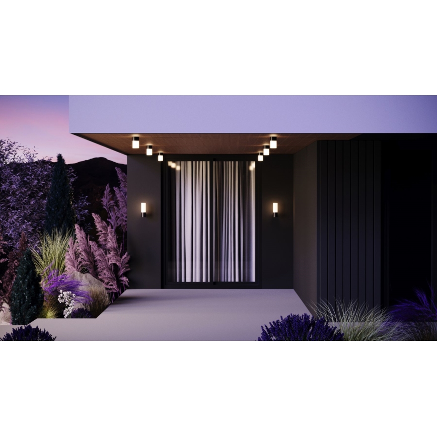 Maytoni O418WL-01B - Iluminação de parede exterior WILLIS 1xE27/60W/230V IP54 preto
