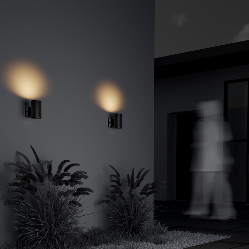 Maytoni O419WL-01B - Aplique de parede para exterior RANDO 1xE27/60W/230V IP54 preto