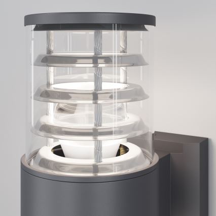 Maytoni O576WL-02GR - Iluminação de parede exterior BRONX 2xE27/60W/230V IP54 antracite