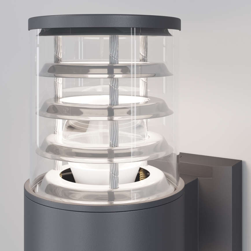 Maytoni O576WL-02GR - Iluminação de parede exterior BRONX 2xE27/60W/230V IP54 antracite