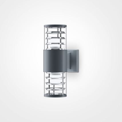 Maytoni O576WL-02GR - Iluminação de parede exterior BRONX 2xE27/60W/230V IP54 antracite