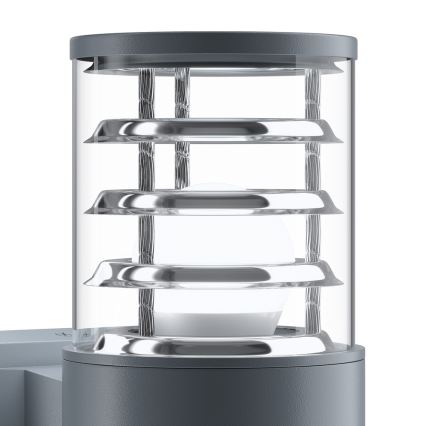 Maytoni O576WL-02GR - Iluminação de parede exterior BRONX 2xE27/60W/230V IP54 antracite