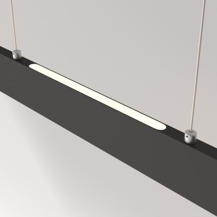 Maytoni P010PL-L30B4K - Candeeiro suspenso LED STEP LED/30W/230V 4000K 118,5 cm preto