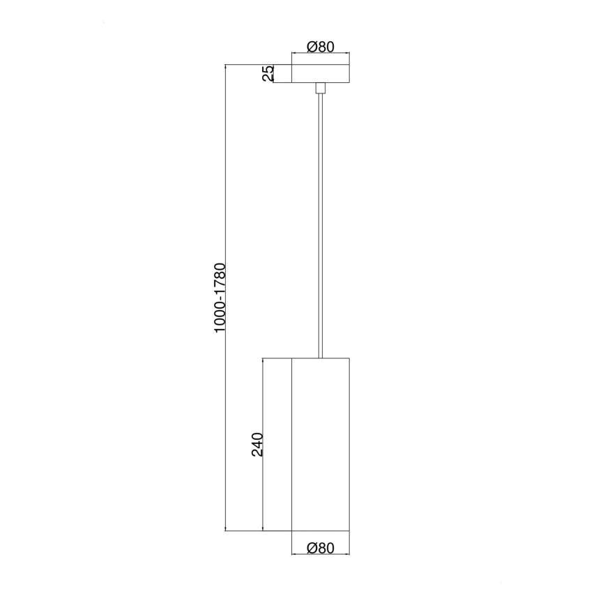 Maytoni P011PL-01CH - Candeeiro suspenso GIOIA 1xE14/40W/230V preto