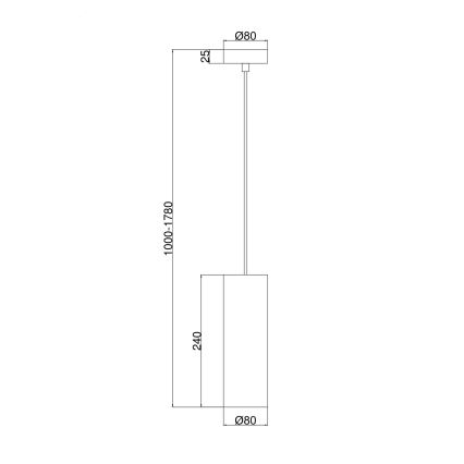 Maytoni P011PL-01G - Candeeiro suspenso GIOIA 1xE14/40W/230V dourado