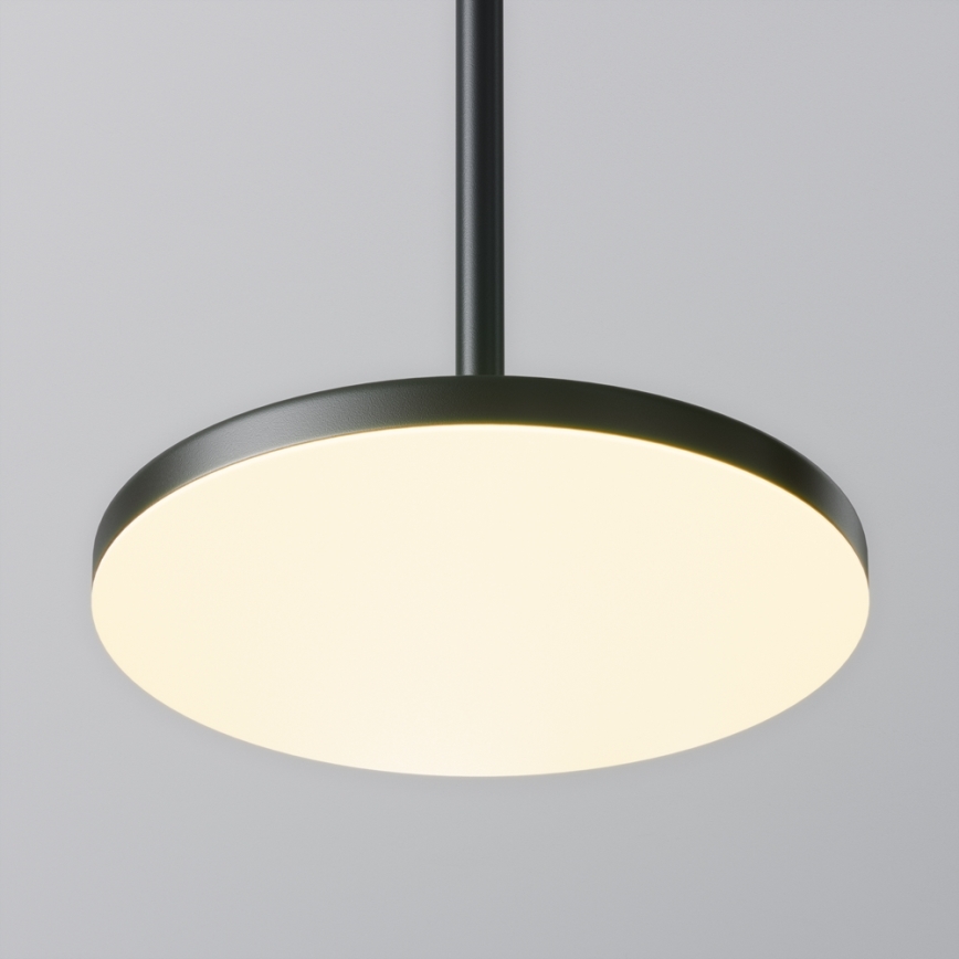 Maytoni P076PL-L12W3K-B - Candeeiro suspenso LED PLATO LED/12W/230V 3000K preto