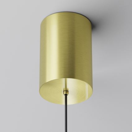 Maytoni P076PL-L12W3K-BS - Candeeiro suspenso LED PLATO LED/12W/230V 3000K dourado