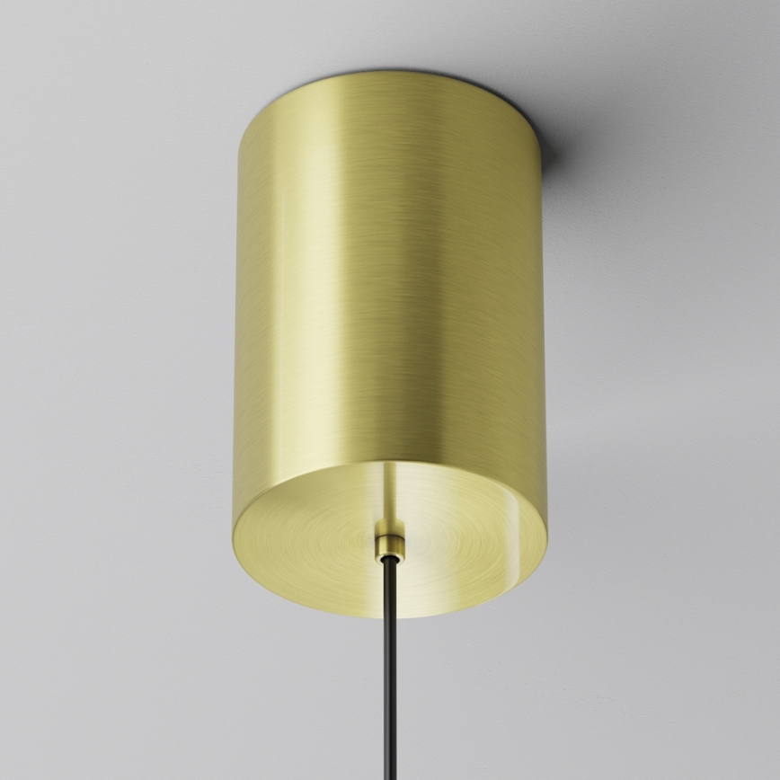 Maytoni P076PL-L12W3K-BS - Candeeiro suspenso LED PLATO LED/12W/230V 3000K dourado