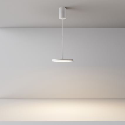 Maytoni P076PL-L12W3K-W - Candeeiro suspenso LED PLATO LED/12W/230V 3000K branco