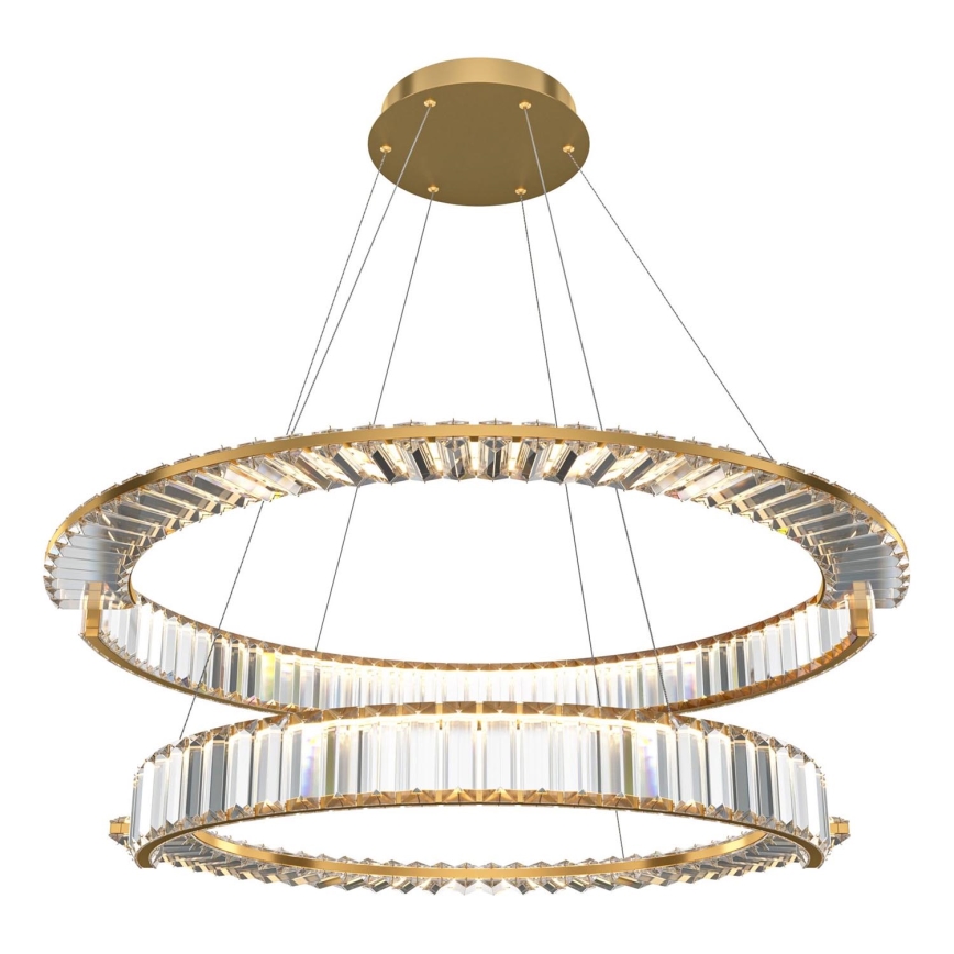 Maytoni P097PL-L90G4K - Candeeiro suspenso LED KRONE LED/90W/230V CRI 90 diâmetro 80,5 cm dourado