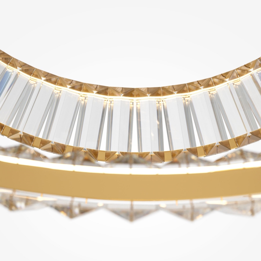 Maytoni P097PL-L90G4K - Lustre LED suspenso por cabo KRONE LED/90 W/230 V IRC 90 Ø 102 cm dourado