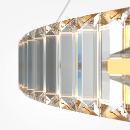 Maytoni P097PL-L90G4K - Lustre LED suspenso por cabo KRONE LED/90 W/230 V IRC 90 Ø 102 cm dourado