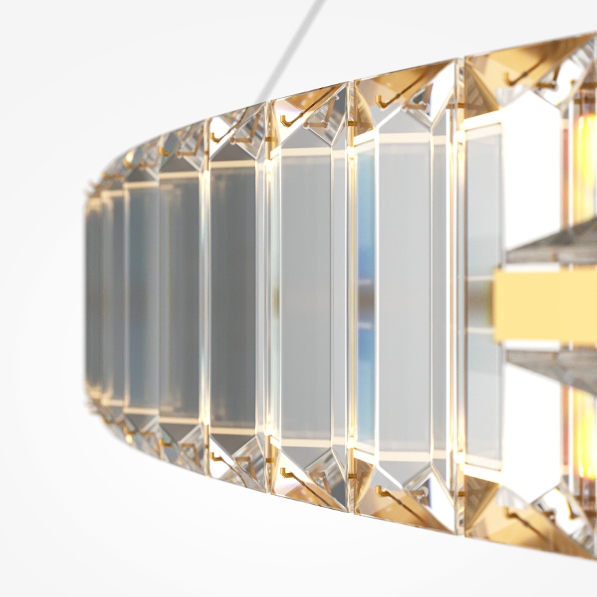Maytoni P097PL-L90G4K - Lustre LED suspenso por cabo KRONE LED/90 W/230 V IRC 90 Ø 102 cm dourado