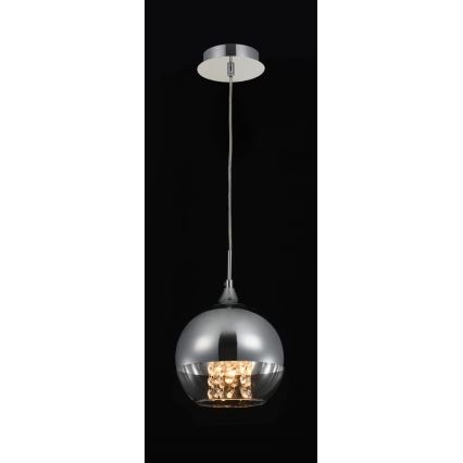 Maytoni P140-PL-110-1-N - Candeeiro suspenso FERMI 1xE27/60W/230V cromado brilhante