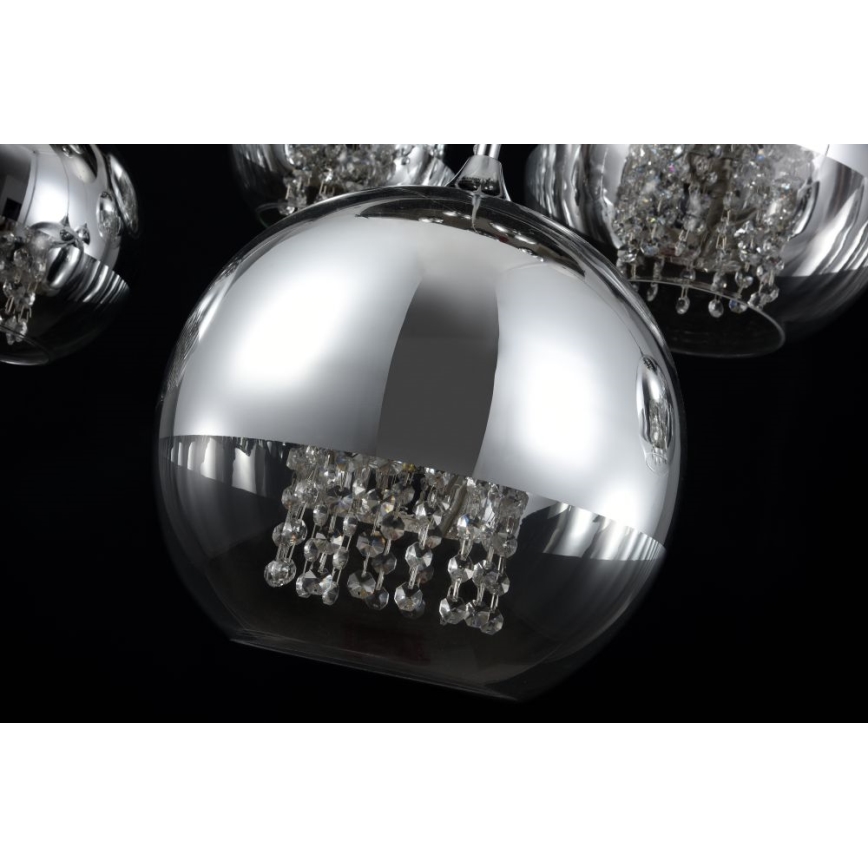 Maytoni P140-PL-170-5-N - Candeeiro suspenso FERMI 5xE27/60W/230V cromado brilhante