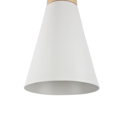Maytoni P359-PL-140-W - Candeeiro suspenso BICONES 1xE27/60W/230V diâmetro 14 cm branco/bege