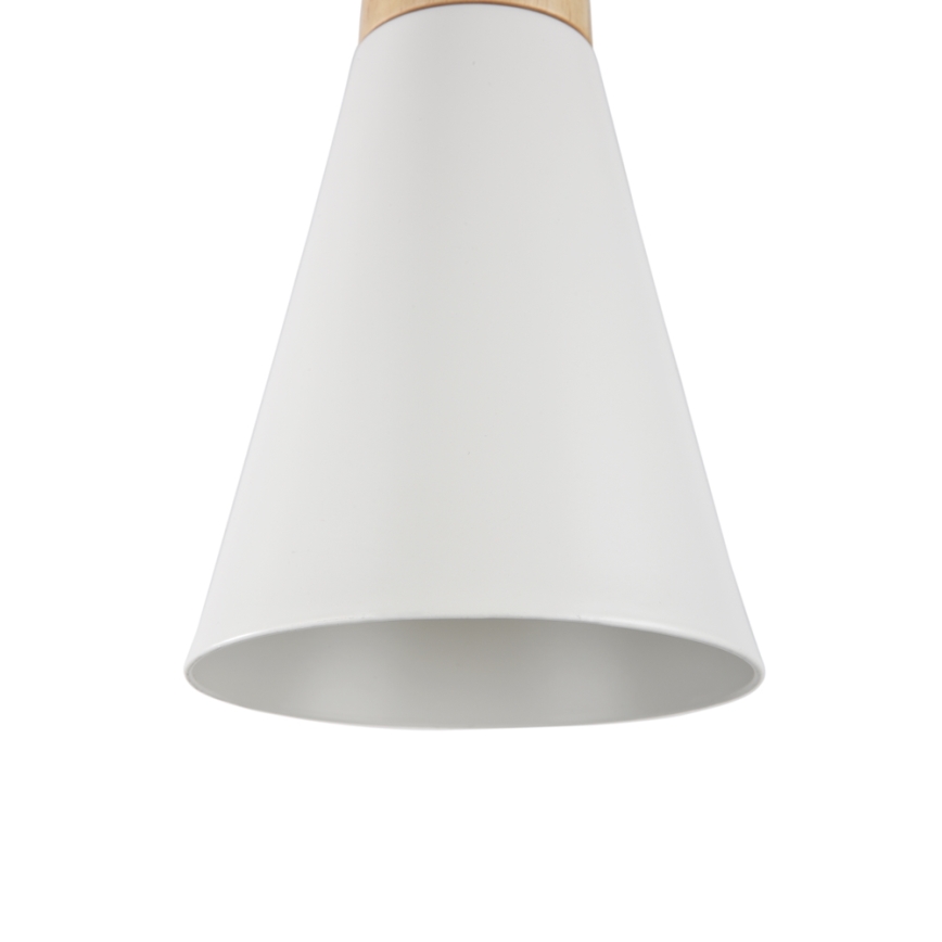 Maytoni P359-PL-140-W - Candeeiro suspenso BICONES 1xE27/60W/230V diâmetro 14 cm branco/bege
